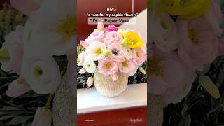 How to make a vase using paper and balloon | A vase for handmade paper flowers