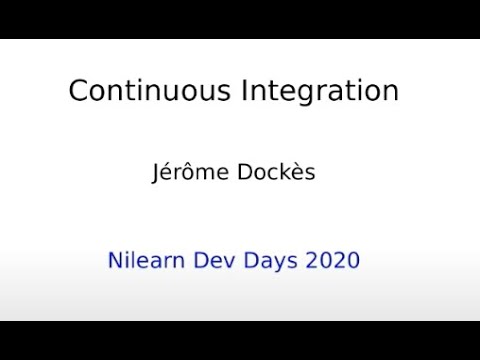 Nilearn Dev Days 2020 - Software day, Jérôme Dockès