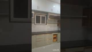 Kitchen semi modular with Pooja room ,Water purifier,Chimney, Hob, Profile Glass doors