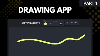 🎨 How to Build a Drawing App with HTML – Step-by-Step Tutorial (Part 1)