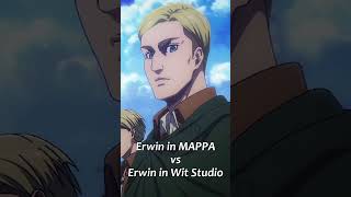 Erwin Smith, MAPPA vs Wit Studio #anime #shorts #erwinsmith