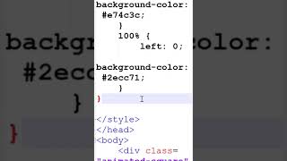 CSS Animation - How to create animation with css. #html5 #css #htmltags #coding