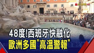 歐洲今夏首波熱浪來襲! 葡法義希面臨40度高溫烘烤 西班牙熱死人 義大利高速公路被融化...｜非凡財經新聞｜20250630