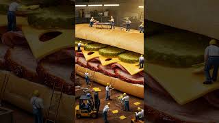The BIGGEST Cuban Sandwich Ever?! 🥪🤯 Tiny Workers, Giant Flavor!