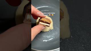 This is my therapy 🥞🤤🍫🫠🫠#pancake #healthybreakefast #recipe #dessert#asmr #cooking #knopper