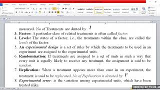 Introduction to CRD- Experimental Statistics Part 1