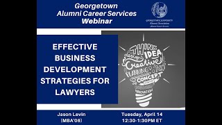 Effective Business Development Strategies for Lawyers