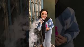 cewe hijab jago main vape#short #shortvideo