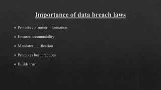 Introducing Strong Data Breach Protections for Consumers