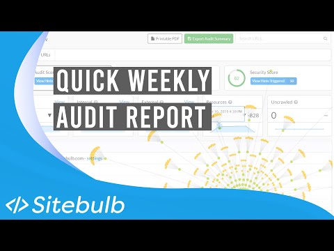 How to set up a quick weekly audit