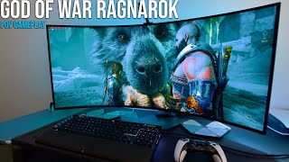 God of War Ragnarok Looks STUNNING on a 4k LG 45" UltraWide OLED | BEST Gaming Monitor HDR Gameplay