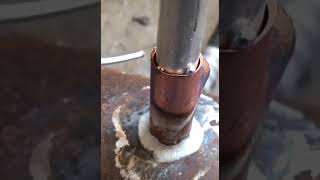 Welding process of copper and aluminum tubes!