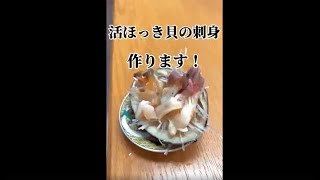活 ほっき貝 の 刺身 をつくろう！　#short