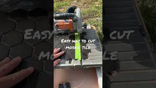 Easy Way to Cut Mosaic Tile