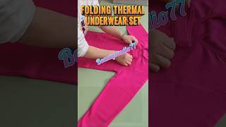 Organize Thermal Clothes Easy #FoldingHack