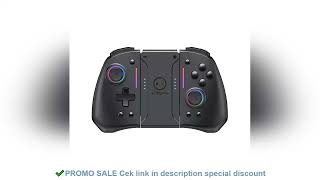 LinYuvo KS42 Meteor Light Wireless Joy-pad with 8 Color RGB Lights for Switch/Lite/OLED, with Progra