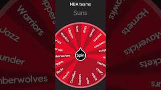 Day 10 of eliminating NBA teams until there is only one left #nba #wheelofnames #day10