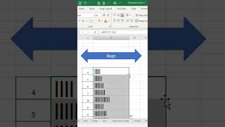Rept Function in Excel #exceltutorial #exceltipsandtricks