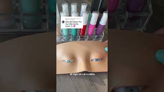 Teal And Black Ombre Makeup! #makeupinspo #makeupforbeginners #satisfying #asmrmakeup #indiemakeup