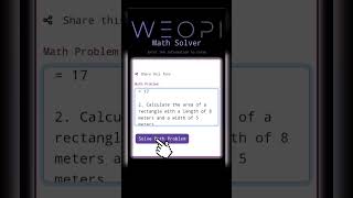Weopi.com AI forms: your personal math genius, accessible anytime, anywhere.🤩#website #AItutorials