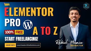 Elementor Pro A to Z | Learn WordPress Start Freelancing | Freedom IT Institution