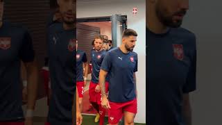 Srbija vs Andora | Izlazak na zagrevanje