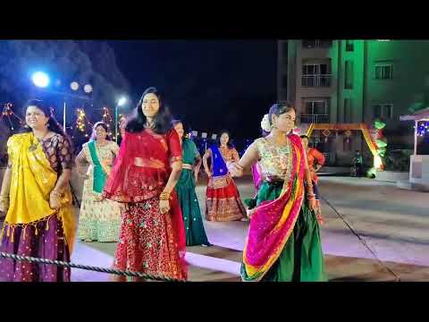 Bangalore Sjr Park Vista Navratri dance Performance 2023