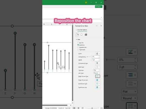 Make excel charts lollipop like this! #exceltips #exceltricks #excel #shorts