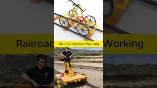 Railroad Handcar Working #mechanic #engineering #railcar #mechanism #solidworks