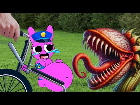 🚨 SOS: PINKI POLICE is about to give birth. Save her from the flytrap 👶?! (Real life Sprunki)