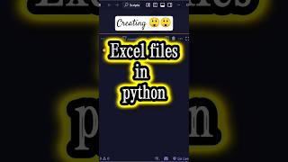 🔥🔥 Turn a Python List into Excel in Seconds!#codeprep #programming #python #pythonshorts #codes