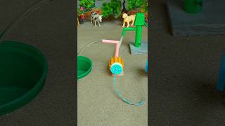 Mini hand pump project water with supply motor drinks camel giraffe for farm #waterpump #shorts #337
