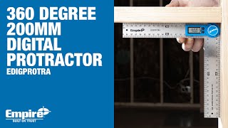 Empire 360° 200mm Digital Protractor (EDIGPROTRA) in action