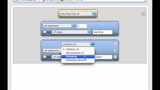 Selector Builder in the CSS Pro Editor of BlueGriffon