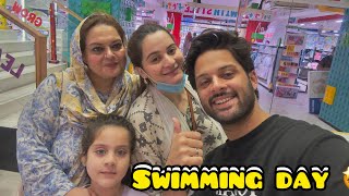 Swimming day with amal 🤩| Day out with family | dinner with aiman appi after so long 😍