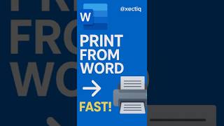 Print from MS Word in 5 Seconds! ⏱️ | Quick Office Hack #printing