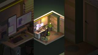 Building my dream setup in 5 minutes 💚💚💚 #gaming #setup #indiegames