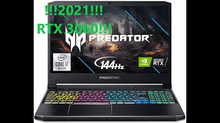 2021 ACER PREDATOR HELIOS 300 RTX 3060 unboxing and initial review