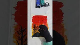 Sunset view Painting #shorts #views