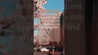 The Power of Positive Thinking #motivation #positivethinking #positivevibes #innerdrive