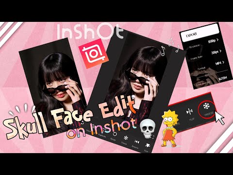 HOW TO EASILY DO THE SKULL FACE EDIT ON INSHOT? | Tutorial 🍰