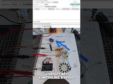 🧠 🤖 Testing AI-Controlled Hardware: SERVOs #chatgpt   #openai   #arduino   #servos #ws2812b