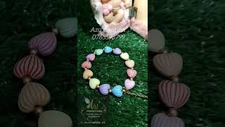 heart shape bracelet#viralvideo#1000subscriber#smallbusiness#thrending#handmadejewelry#shortvideo