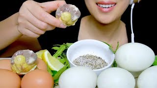 EXOTIC FOOD ASMR:  BALUT Mukbang  (Duck Embryo + Chicken Embryo) | Eating Sounds | TracyN ASMR