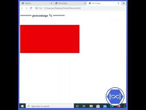 CSS PERCENTAGE %