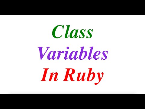 Class Varibales in Ruby  | Learn Ruby | Ruby Tutorials