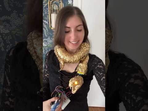 Medusa dress part 5! #3dprinting #wearables #coding #arduino #robotics #programming #fashion #sewing