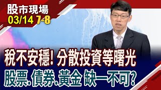 閃避關稅戰暴風圈 押債夫人等還公道?單押太危險? 股票.債券.黃金 資金配置缺一不可?｜20250314(第7/8段)股市現場*鄭明娟(姜光宇)