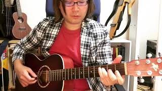 変則チューニングなアコギでソロギター！‪【おやすみ即興作曲！】‬