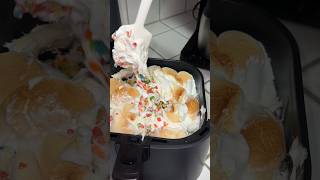 Make air fryer rice krispie treats🌈🤍